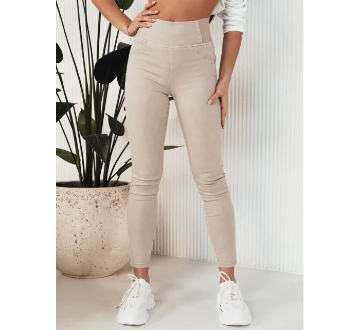 Dámske džínsové nohavice ALTET beige FashionStreet UY1904 Dámske džínsové nohavice ALTET beige FashionStreet UY1904