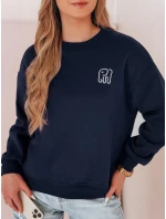 Dámská oversize mikina s výšivkou navy blue Dstreet model 21988101 - FashionStreet