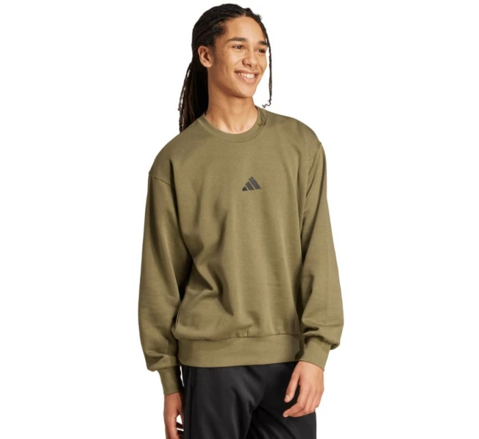 Pánská mikina Essentials Fleece olivová pánská model 21372691 - ADIDAS Pánská mikina Essentials Fleece olivová pánská model 21372691 - ADIDAS