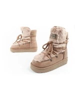 snow boots winter fashion  brown high dámské model 21395346 - D.Franklin