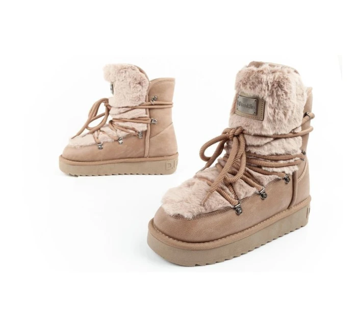 snow boots winter fashion  brown high dámské model 21395346 - D.Franklin