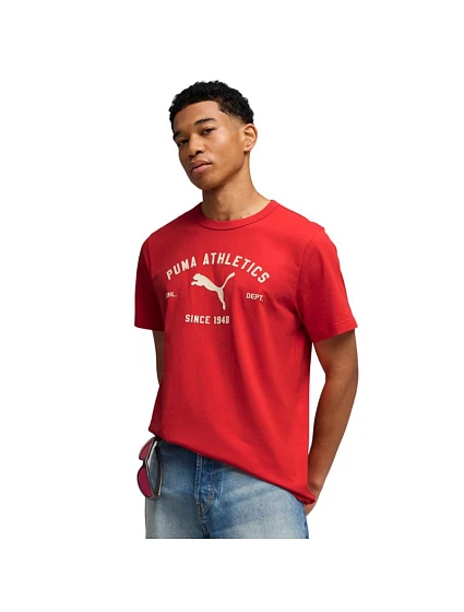 Pánské tričko Class Graphic Tee červené model 22068532 11 pánské - Puma