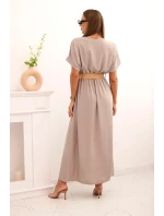 Dlhé šaty s opaskom Fango