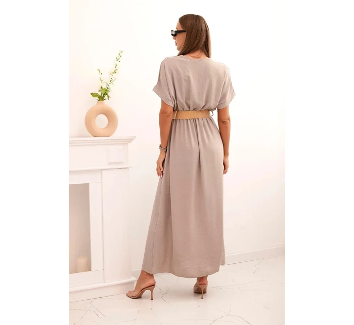 Dlhé šaty s opaskom Fango