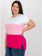 Blúzka RV BZ 8778.48 biele a ružové Blúzka RV BZ 8778.48 biele a ružové