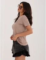 Bluzka RV BZ model 22144254 ciemny bezowy - FPrice