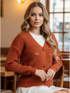 Dámský svetr červený Dstreet model 21982780 - FashionStreet