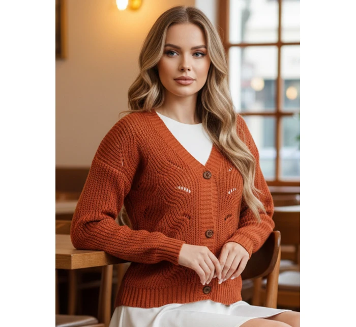 Dámský svetr červený Dstreet model 21982780 - FashionStreet