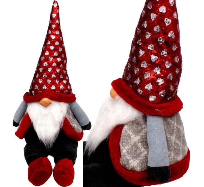 VIANOČNÝ TRPASLÍK SEDIACI 92CM