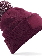 Beechfield B 443 Pletená čiapka Snowstar® 53.0443 bordová/krémová