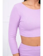 Souprava halenky a sukně ve fialové barvě Souprava halenky a sukně ve fialové barvě