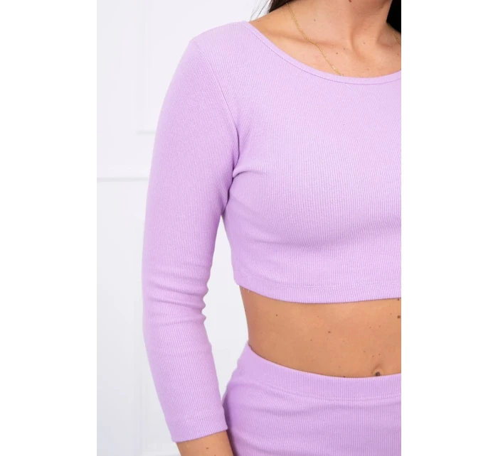 Souprava halenky a sukně ve fialové barvě Souprava halenky a sukně ve fialové barvě