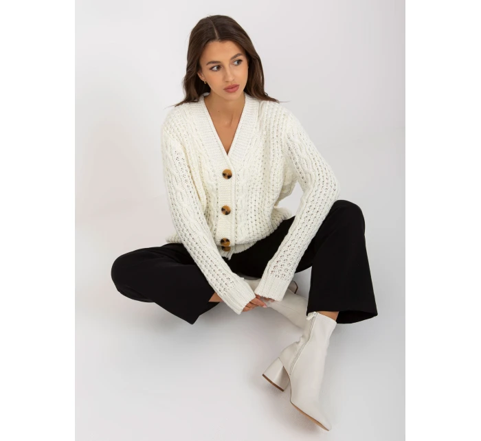 Sweter LC SW model 21798035 ecru - FPrice Sweter LC SW model 21798035 ecru - FPrice