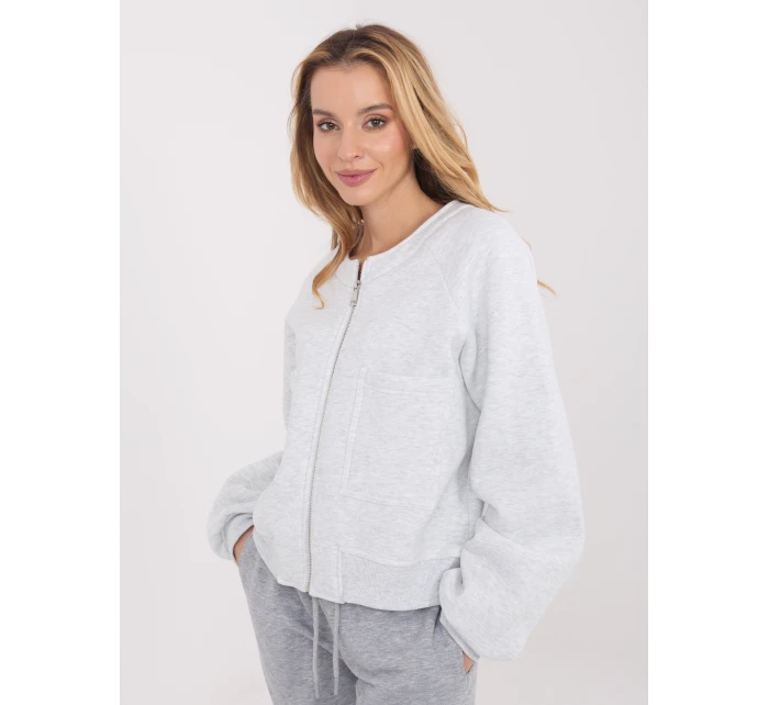 WT BL mikina A1452.99 světle šedá