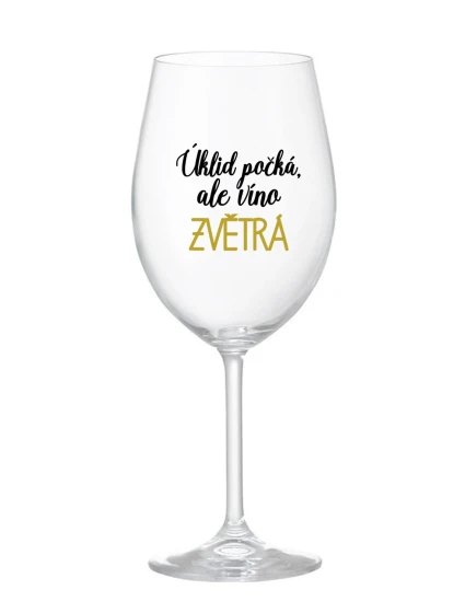 ČISTENIE ČAKÁ, ALE VÍNO VYPADÁ - číry pohár na víno 350 ml