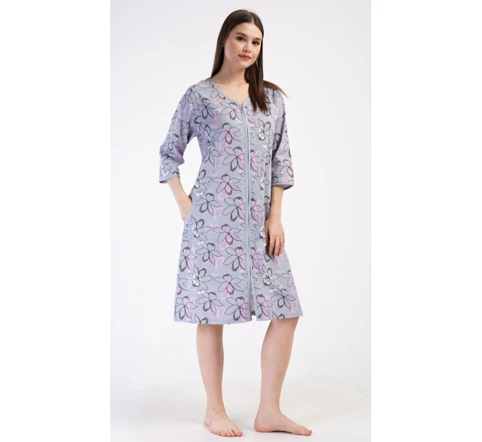 Dámské domácí šaty s tříčtvrtečním rukávem model 21044605 - Vienetta