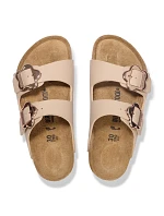 Birkenstock ARIZONA FLOWER BUCKLE KIDS 1030439 SANDCASTLE žabky (štandardná šírka)