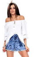 Šortky AT SN model 15564722 modrá - FPrice Šortky AT SN model 15564722 modrá - FPrice