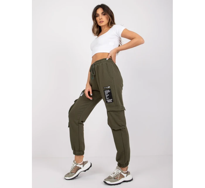 Tepláky RV DR 7461.03 khaki