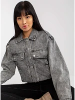 Dámska džínsová bunda EM KR H1830.88 Šedé džínsy - Cimini