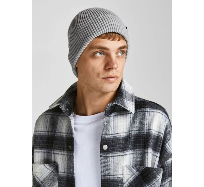 Jack & Jones pánska zimná čiapka black Jacbrink beanie ln 12193386 LIGHT GREY MELANGE Jack & Jones pánska zimná čiapka black Jacbrink beanie ln 12193386 LIGHT GREY MELANGE
