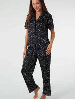 Talianska móda Ria crêpe long farba:print/black