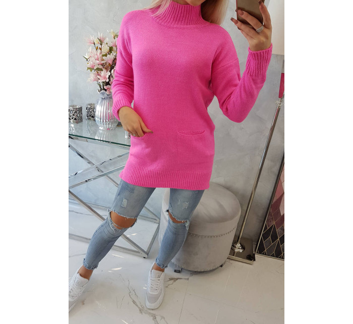Stojanový sveter ružový