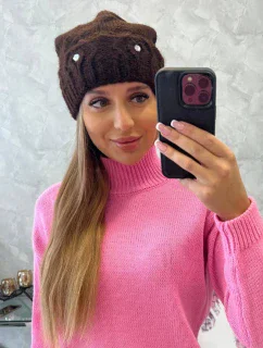 Dámska čiapka Ramona K383 hnedá