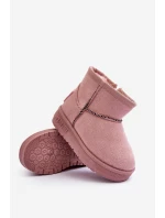 Dziecięce Śniegowce Ocieplane Na Suwak Różowe Big Star MM374101