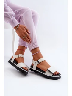 Damskie Sandały Na Platformie Big Star NN274777 Białe