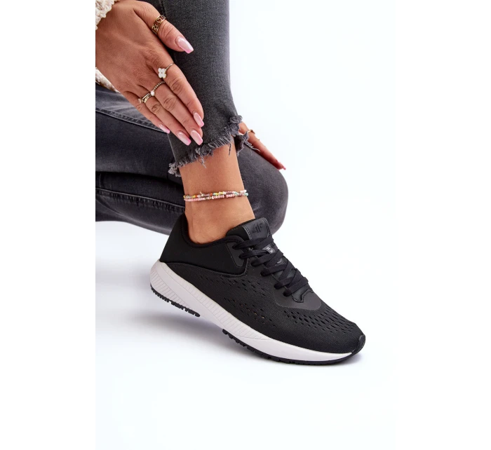 Buty Sportowe Damskie 4F 4FRSS24FSPOF056 Czarne Buty Sportowe Damskie 4F 4FRSS24FSPOF056 Czarne