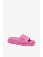 Klapki Damskie Na Platformie Big Star RR274A541 Różowe Klapki Damskie Na Platformie Big Star RR274A541 Różowe