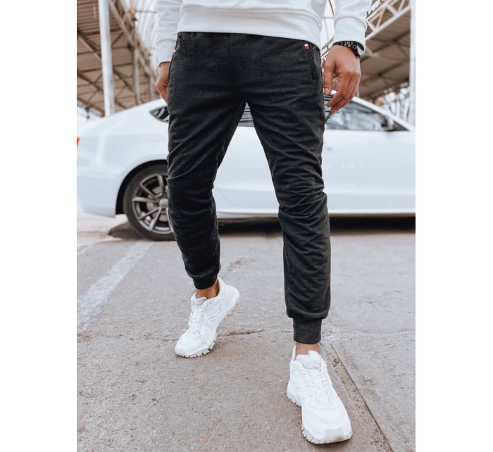 Pánske sivé tepláky FashionStreet UX4122