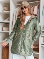 Dámská prošívaná přechodová bunda zelená Dstreet model 21984338 - FashionStreet