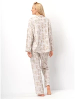 Pyžamo LNS model 21299739 B25 délka/r 2XL4XL dámské rozepínací - Key