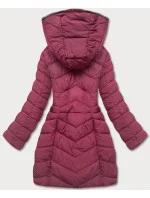 Červená dámská péřová bunda pro přechodné období model 17729175 - LHD Červená dámská péřová bunda pro přechodné období model 17729175 - LHD