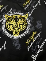 Čierna pánska mikina s potlačou (8B1106-3)