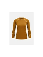 Termotriko PEAK PERFORMANCE Magic Crew Wool-blend Baselayer Women, hnedé