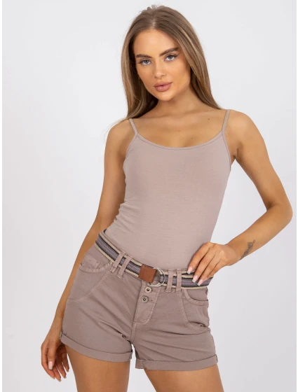 Šortky D63990Z62190K tmavo lila