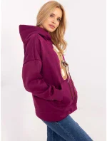 Mikina DHJ BL A8695.65P fialová Mikina DHJ BL A8695.65P fialová