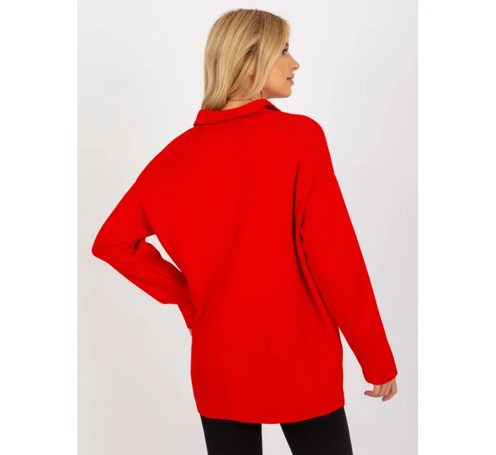 Dámsky sveter LC SW 2261 .00P červená - FPrice