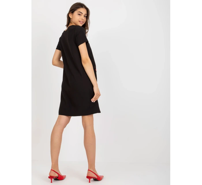 LK SK 506790 šaty.45 čierna
