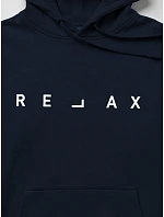 Bluza męska z kapturem RELAX granatowa model 22363291 - FashionStreet