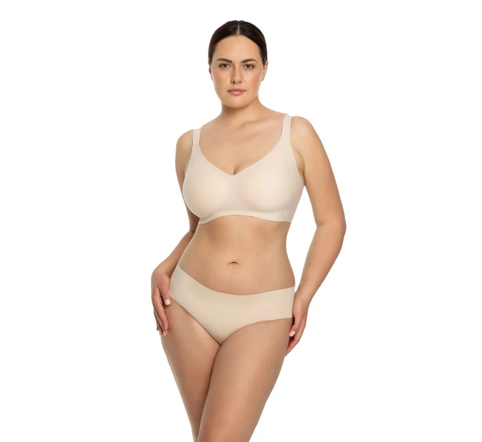 Dámsky športový top Jelly bra comfort beige - JULIMEX Dámsky športový top Jelly bra comfort beige - JULIMEX