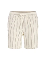Jack&Jones pánske pruhované šortky JPSTJAIDEN COBA STRIPE JOG SHORTS REG SN 12274413 Antique White Stripes