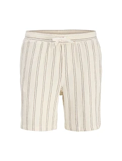Jack&Jones pánske pruhované šortky JPSTJAIDEN COBA STRIPE JOG SHORTS REG SN 12274413 Antique White Stripes