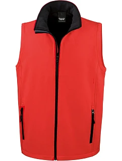 R Pánská 2vrstvá softshell vesta "Printable" 30. red/black model 22428311 - Result