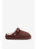 Kapcie Damskie Z Paskiem Ocieplane Futerkiem Czekoladowe Rilena Kapcie Damskie Z Paskiem Ocieplane Futerkiem Czekoladowe Rilena