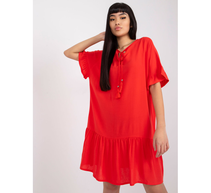 Dámske šaty-D73761M30306A-červené