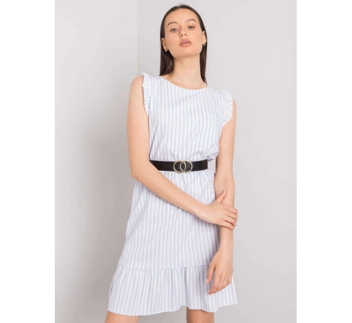 Sukienka DHJ SK jasny niebieski model 21217528 - FPrice Sukienka DHJ SK jasny niebieski model 21217528 - FPrice